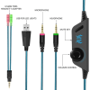 Wired Over-ear Headset Gaming Headphone Earphone with Mic RGB Light Headset for PC Cellphone N-switch
