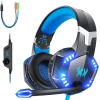 Wired Over-ear Headset Gaming Headphone Earphone with Mic RGB Light Headset for PC Cellphone N-switch