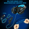 Wired Over-ear Headset Gaming Headphone Earphone with Mic RGB Light Headset for PC Cellphone N-switch