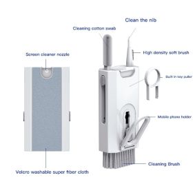 5 In 1 Screen Cleaner Kit Camera Phone Tablet Laptop Screen Cleaning Tools Earphone Cleaning Brush Pen For Office (quantity: 1PC)