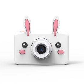 Digital Photo Camera For Children Mini Eduction Toy Kids Camera Boys Girls Gift Video With 16 32 Gb Sd Card Silicon Coat Camaras (Color: Rabbit)
