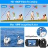 HD 1080P Digital Video Camcorder 2.7in 16X Zoom DV Camera 270° Rotation Rechargeable Kid Camera w/Fill Light Selfie